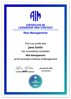 AIM Digital Certificate Risk Management