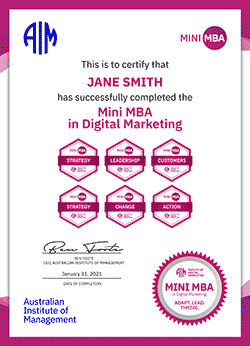 AIM Mini MBA in Digital Marketing