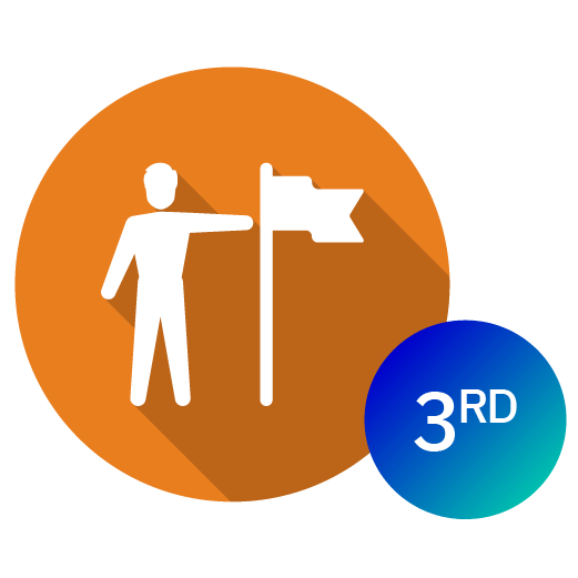 Learning Development Infograph Icon - Senior Management