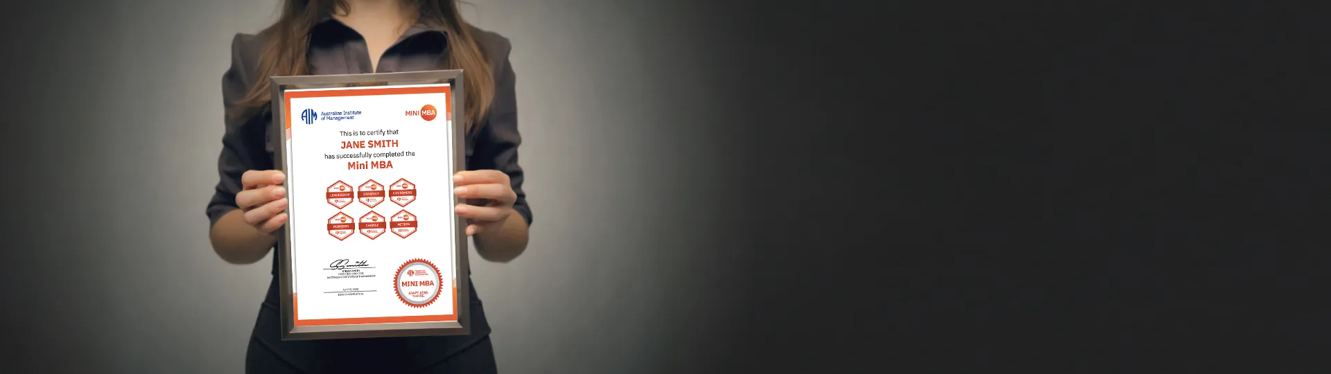 AIM Mini MBA Digital Certificate