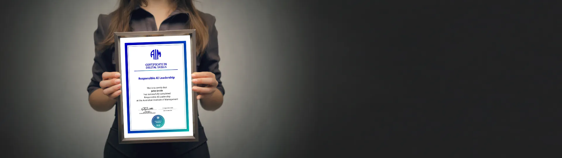 AIM Digital Certificate Responsible AI Leadership