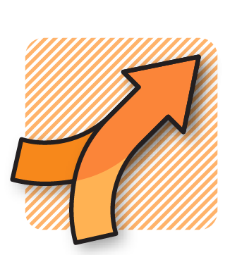 Challenge well and align fast - illustration of two arrows converging