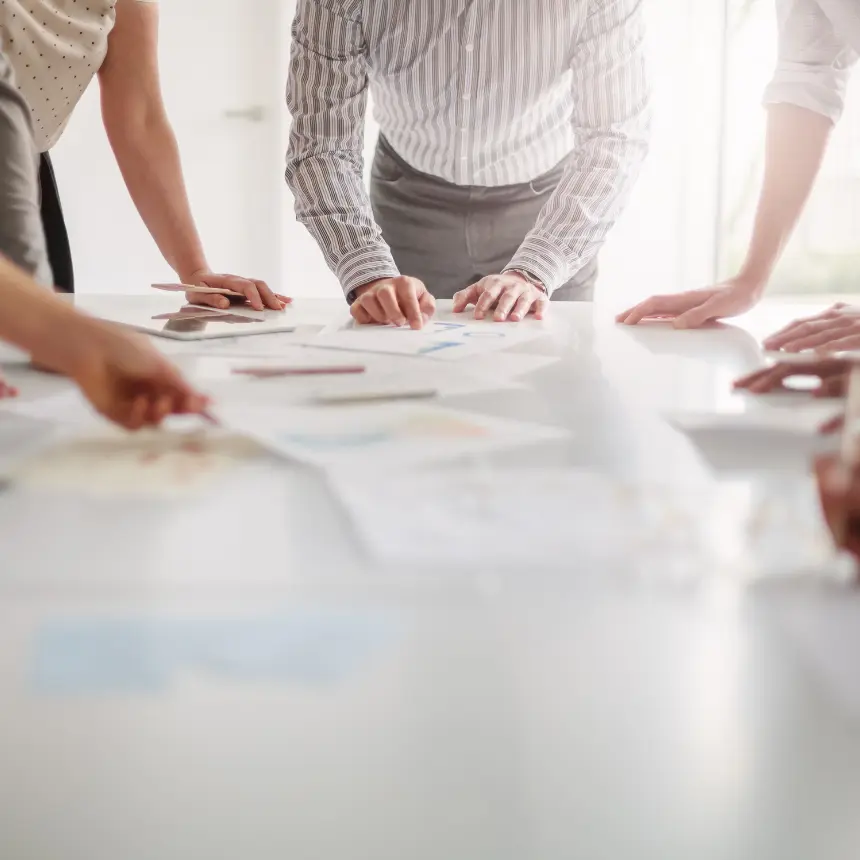 A team of professionals engaged in an AIM Access subscription training session