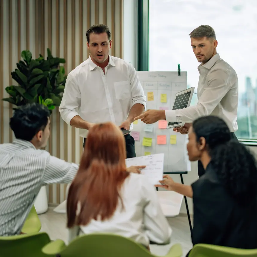 AIM facilitators delivering a tailored corporate learning solution